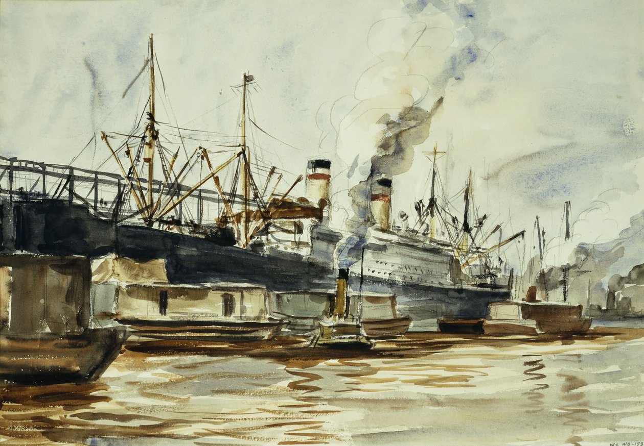 Scène de quai - Reginald Marsh