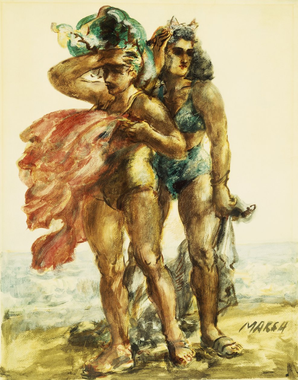 Femme musclée - Reginald Marsh