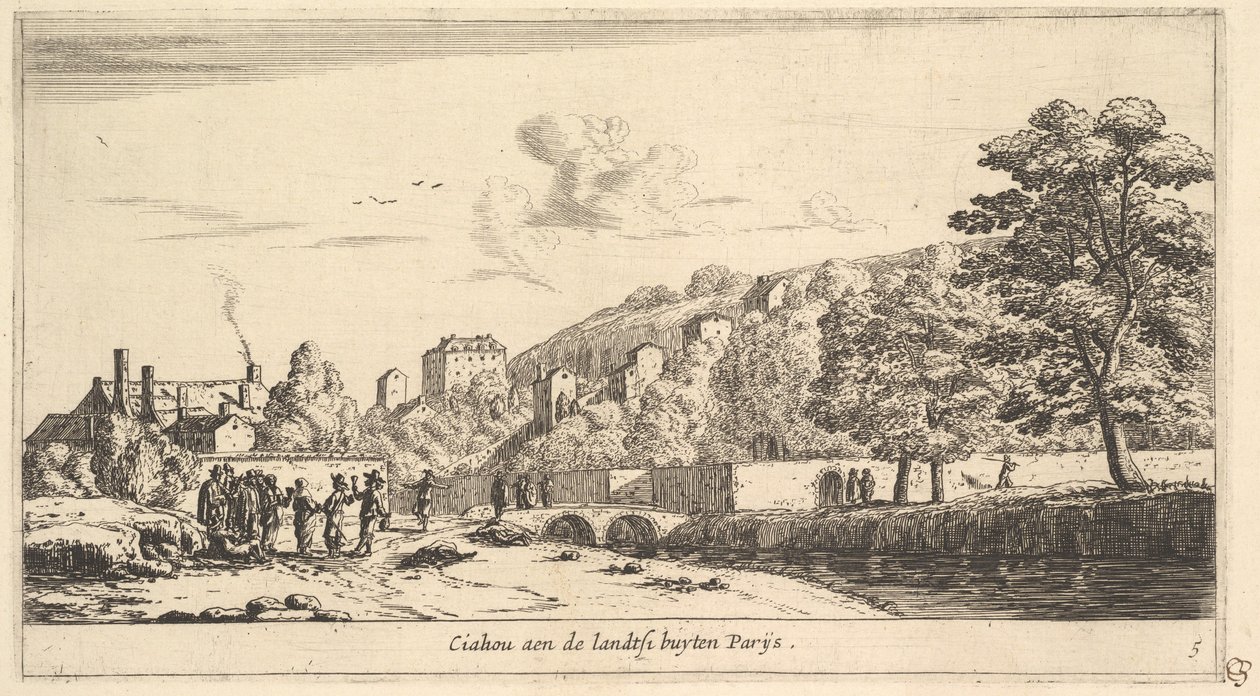 Vue de Chaillot à Paris, 17ème siècle - Reinier Zeeman