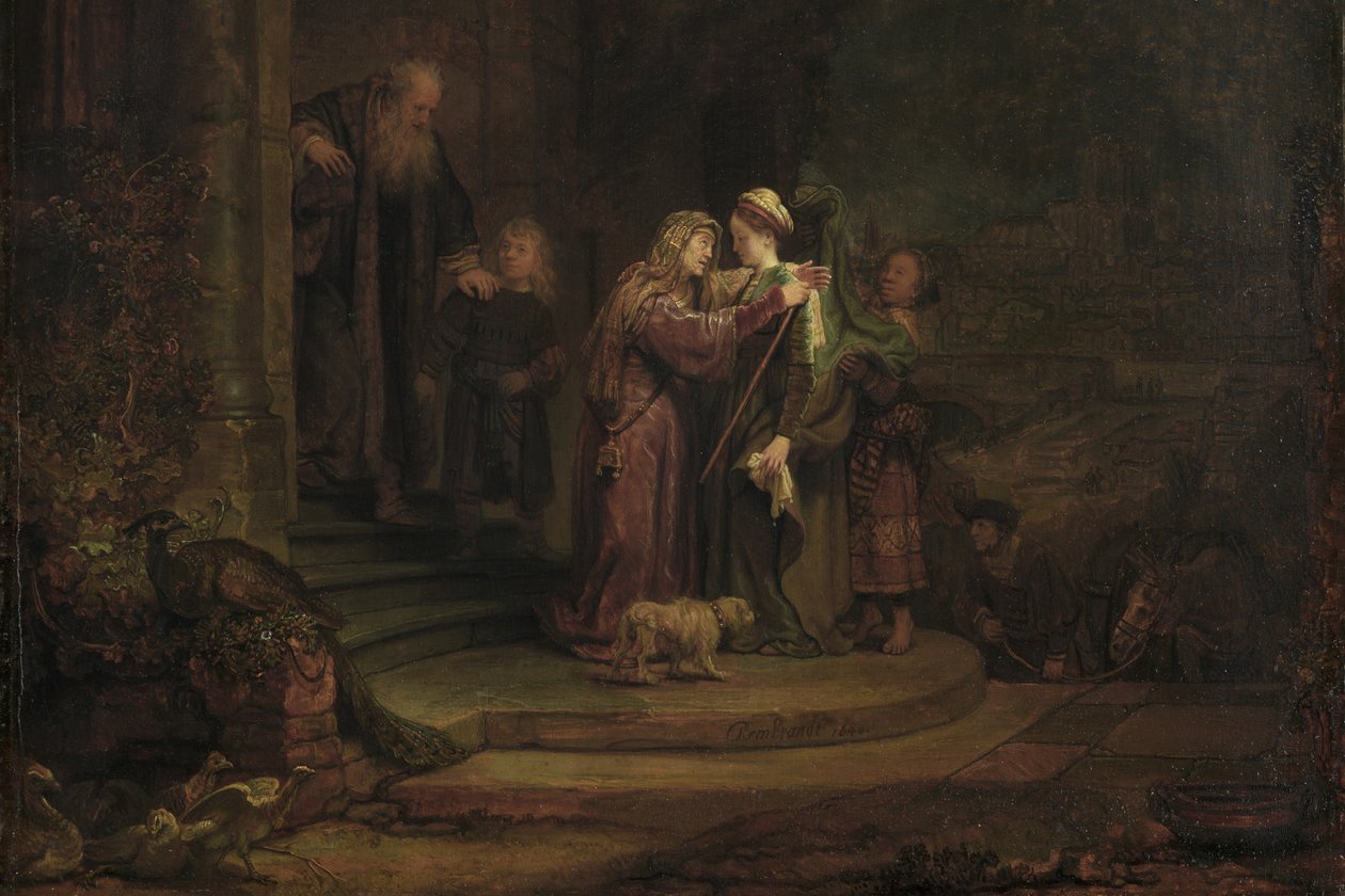 La Visitation, 1640 (détail) - Rembrandt van Rijn