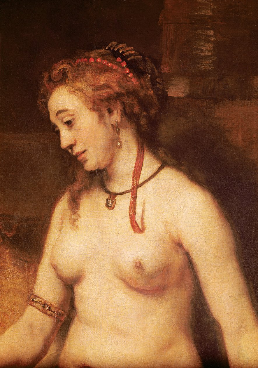 Bethsabée au bain, 1654 (détail) - Rembrandt van Rijn
