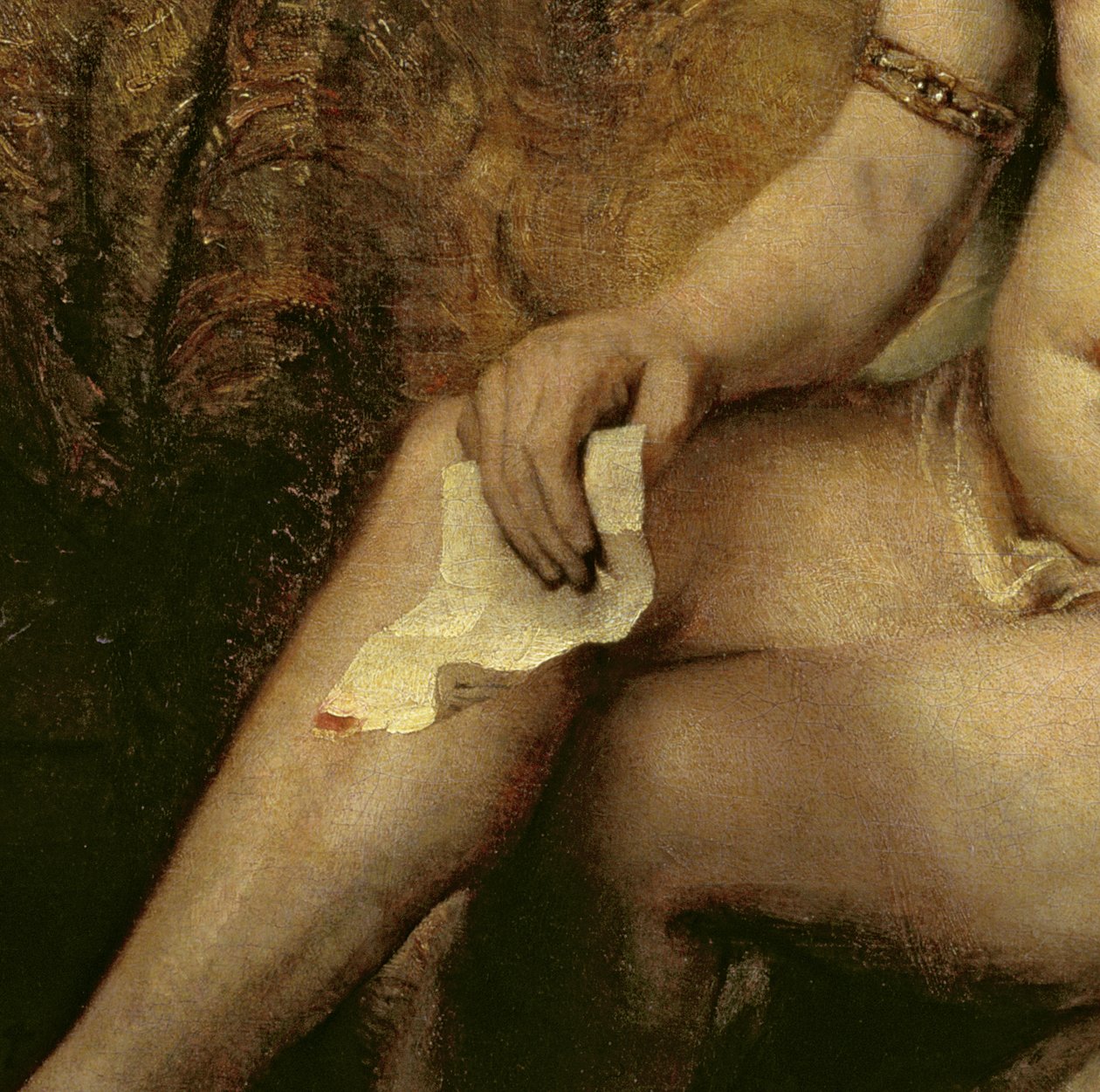 Bethsabée au bain, 1654 (détail) - Rembrandt van Rijn