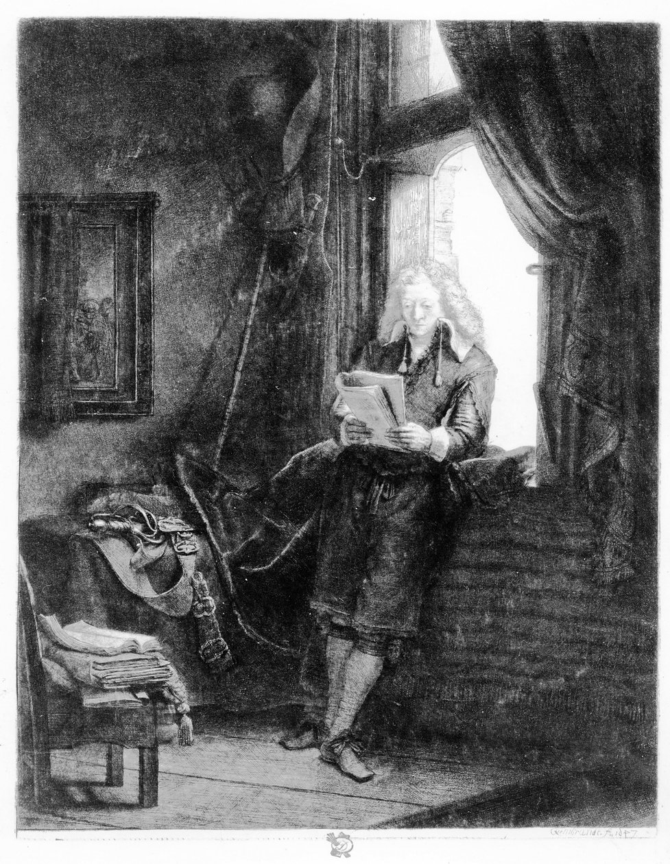 Jan Six, 1647 - Rembrandt van Rijn