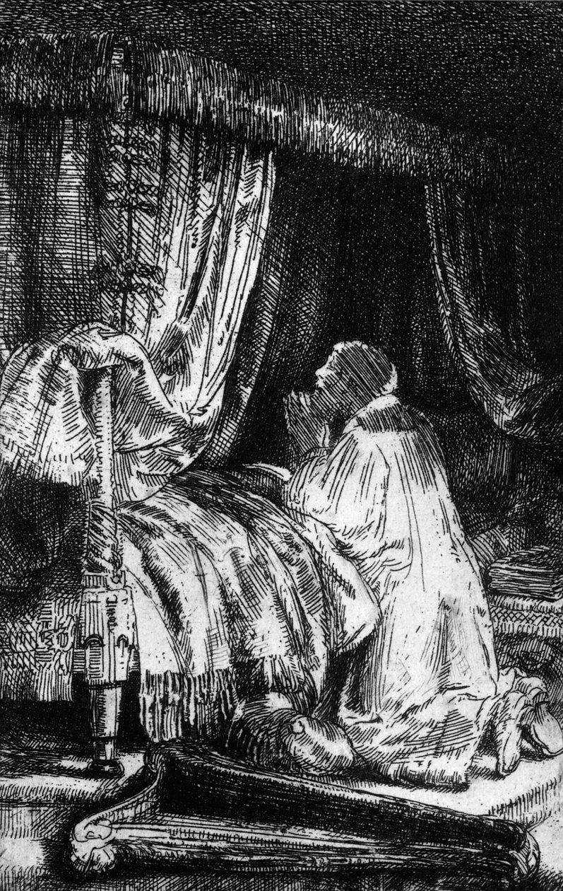 Le roi David en prière, 1652 - Rembrandt van Rijn
