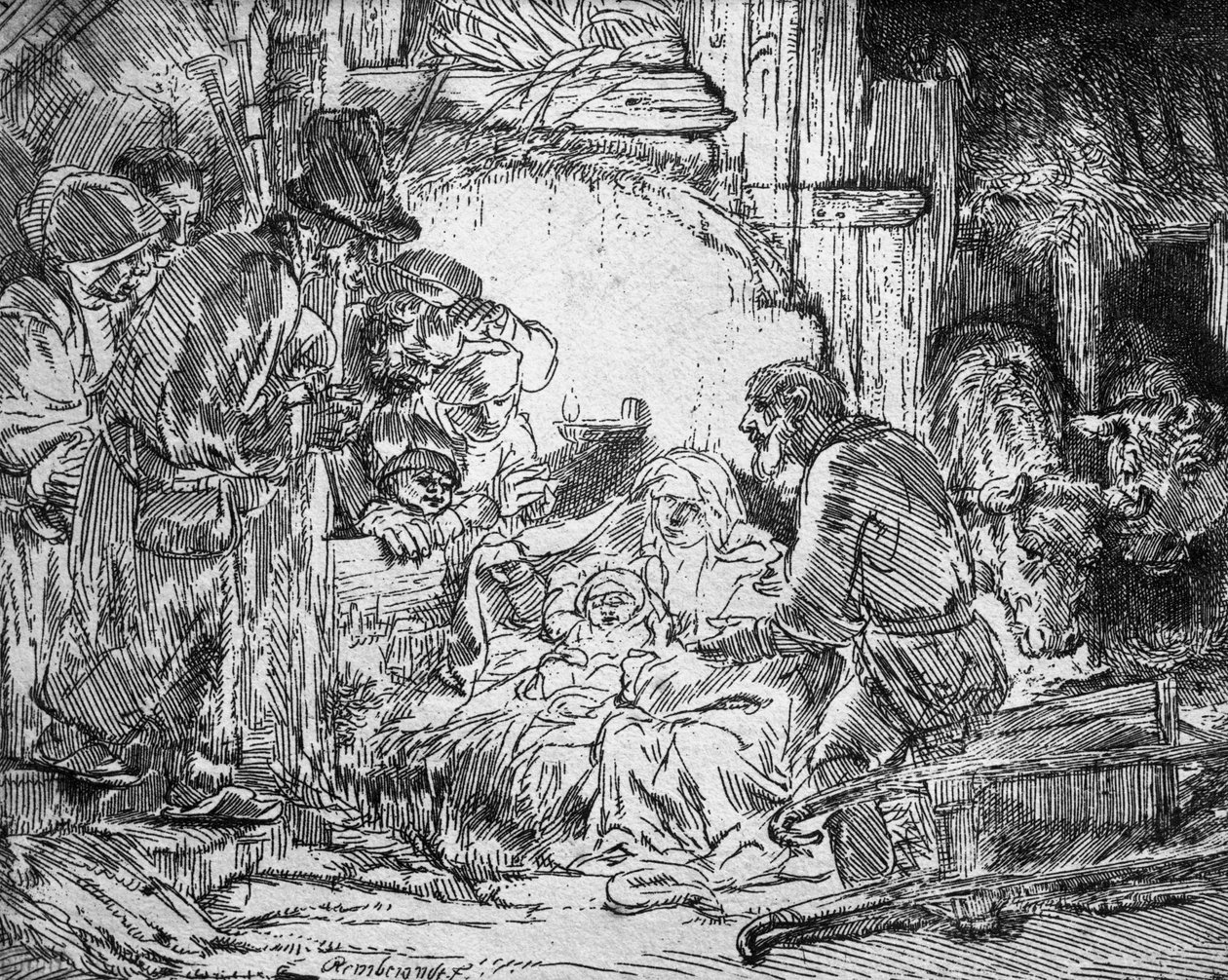 Nativité, 1654 - Rembrandt van Rijn