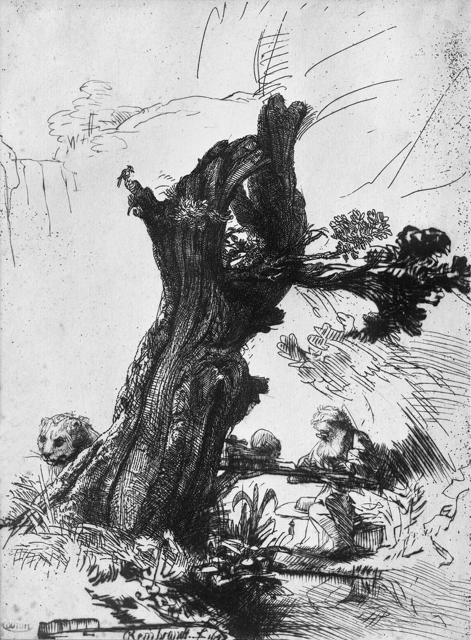 Saint Jérôme écrivant, 1648 - Rembrandt van Rijn