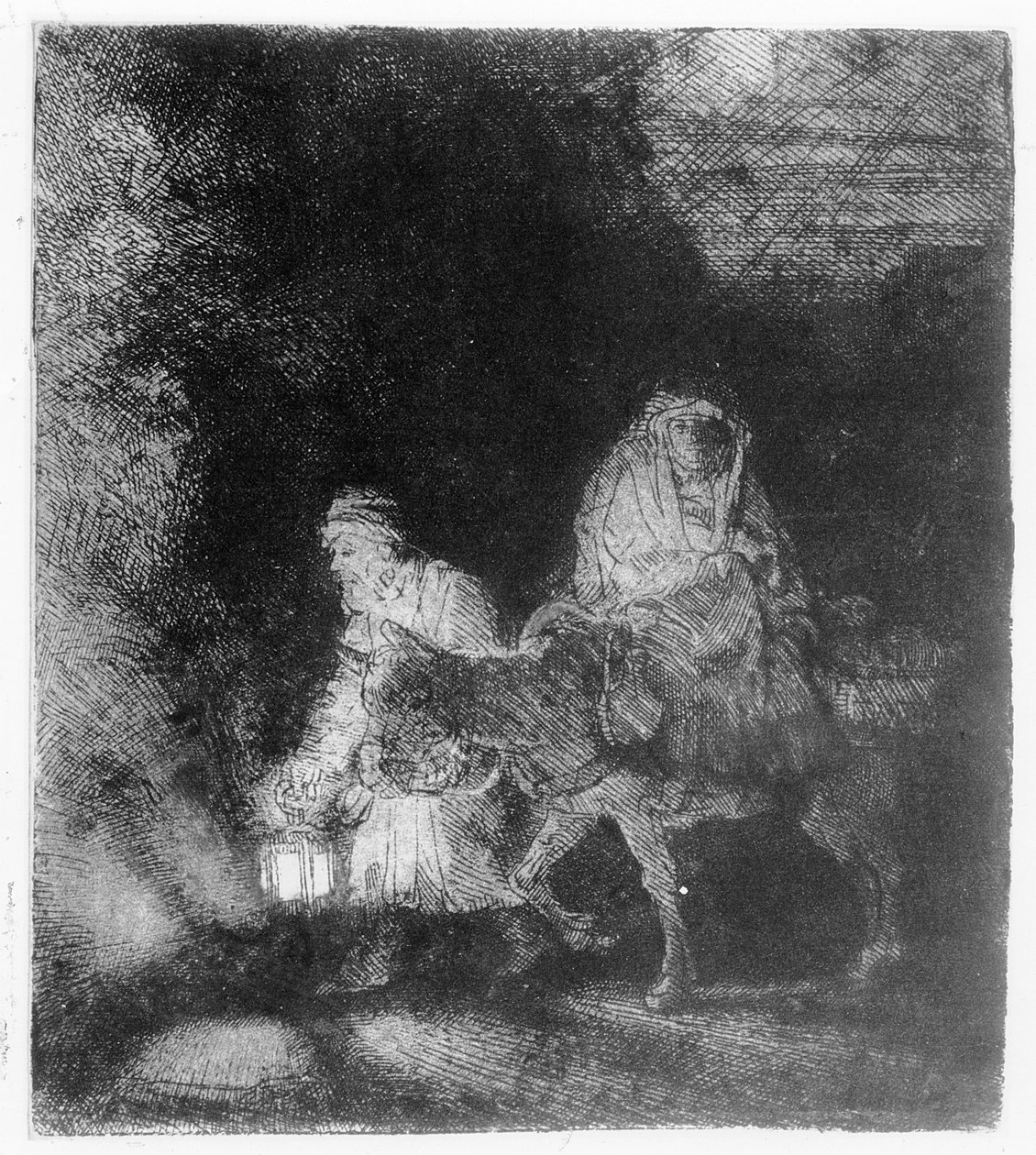 La Fuite en Égypte, 1651 - Rembrandt van Rijn