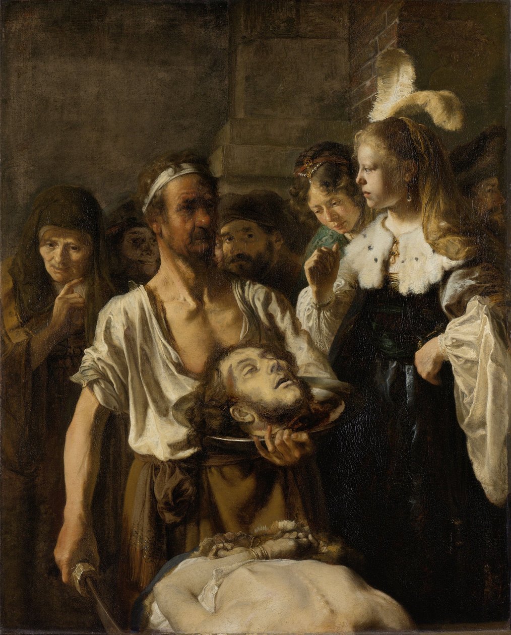 La décapitation de Jean-Baptiste - Rembrandt van Rijn