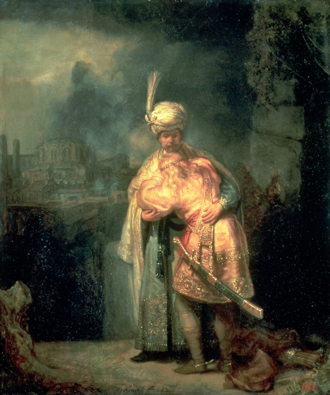 David et Jonathan - Rembrandt van Rijn