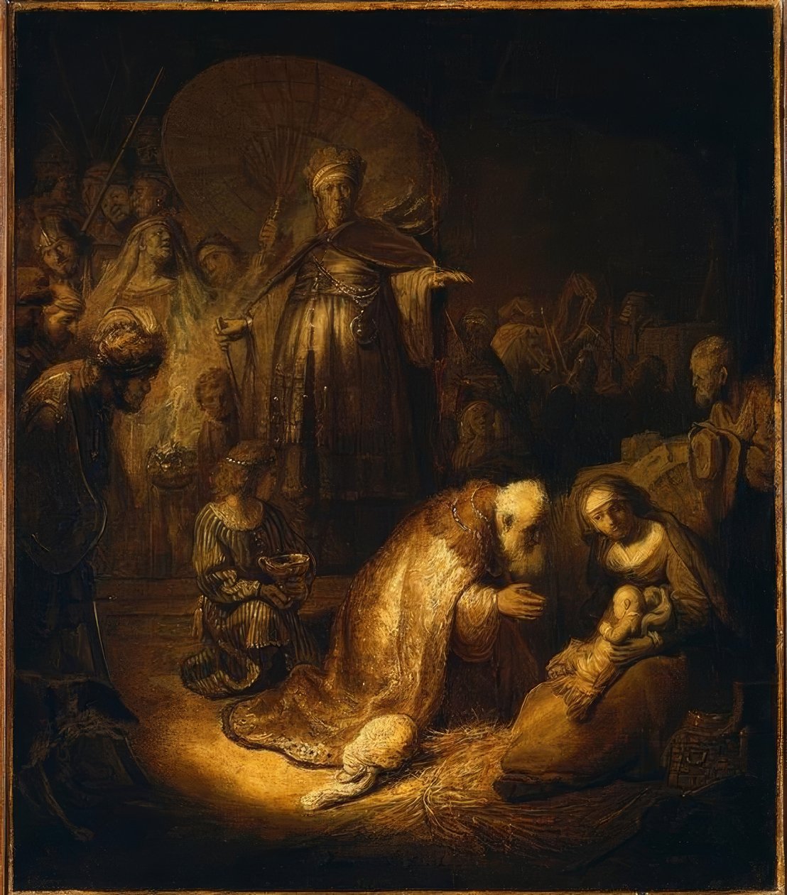 Adoration des Rois - Rembrandt van Rijn