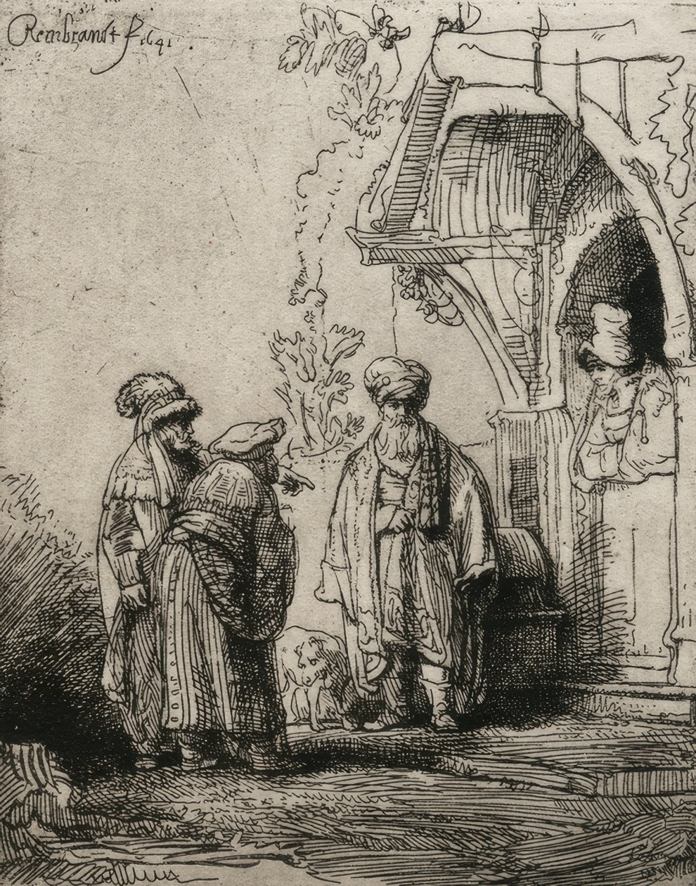 Les trois orientaux - Rembrandt van Rijn