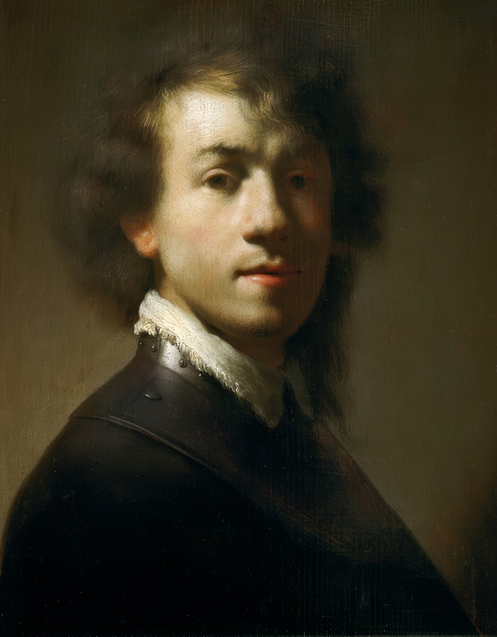 Jeune autoportrait en guerrier - Rembrandt van Rijn