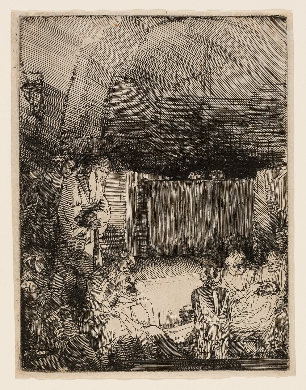 La mise au tombeau - Rembrandt van Rijn