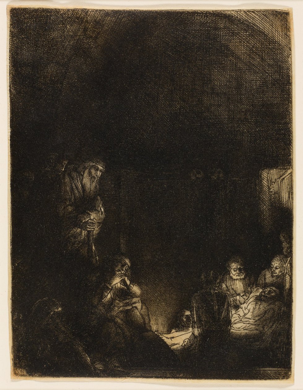 La mise au tombeau - Rembrandt van Rijn