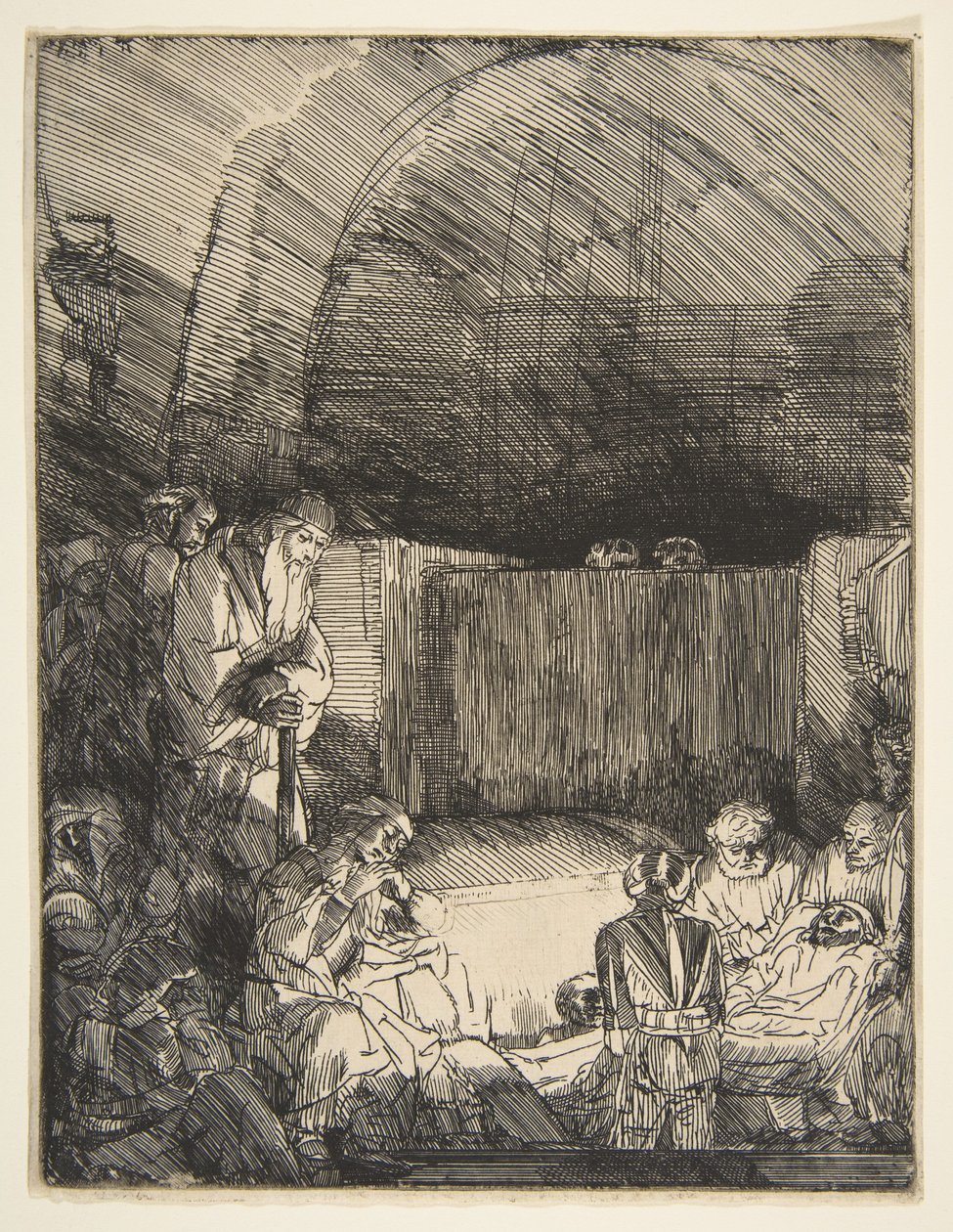 La mise au tombeau, vers 1654 - Rembrandt van Rijn