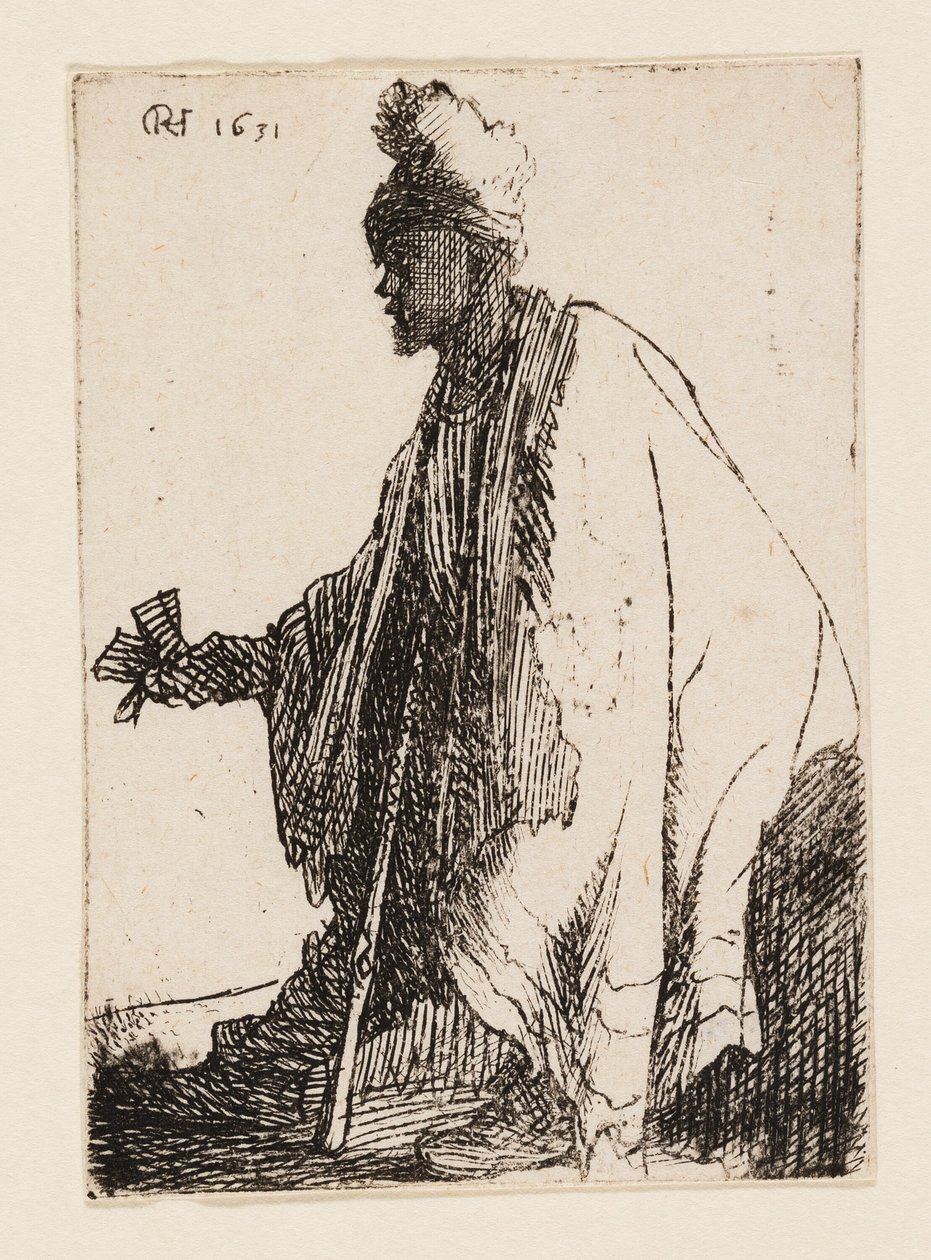 Le lépreux ("Lazarus Klep") - Rembrandt van Rijn