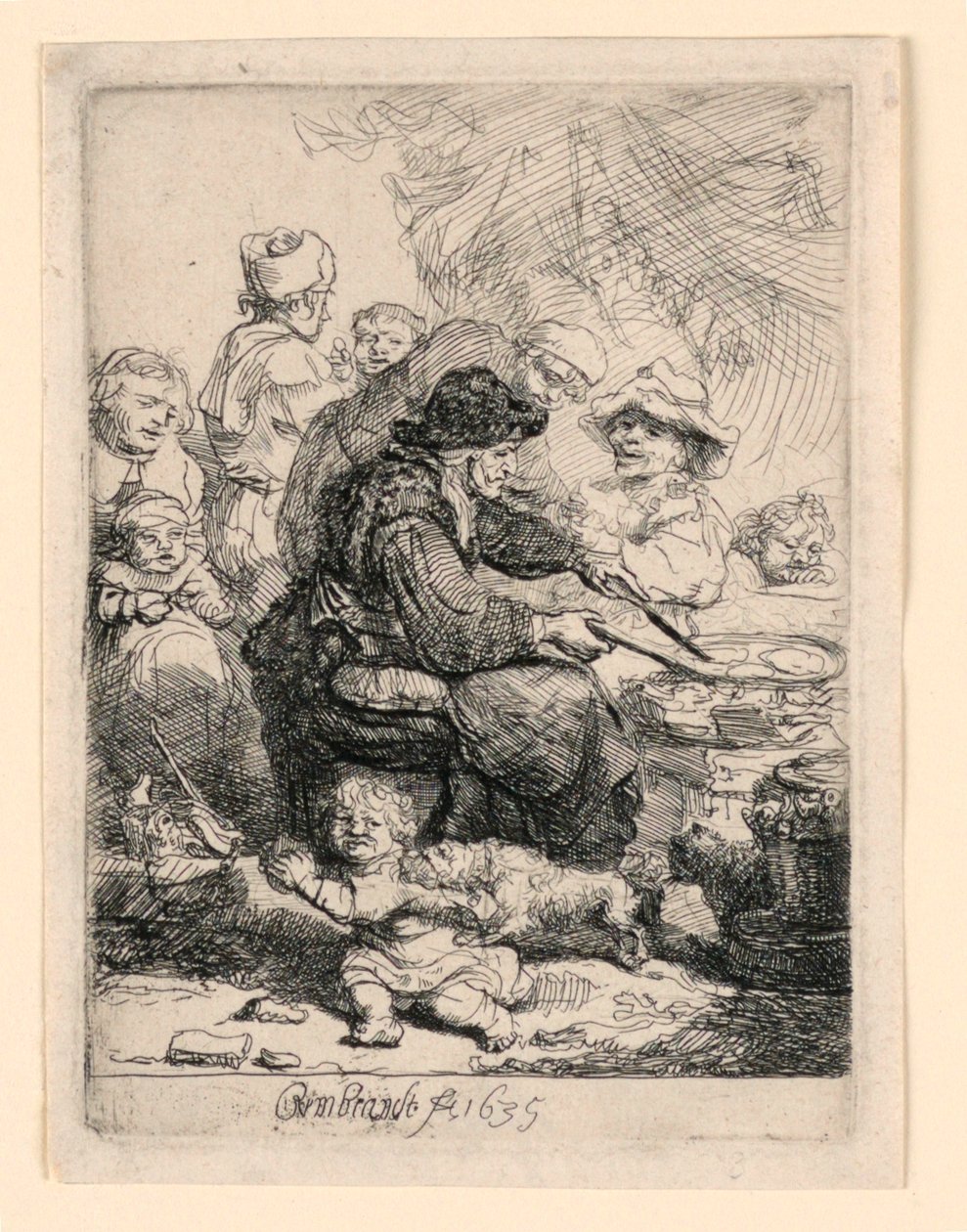 La femme aux crêpes - Rembrandt van Rijn