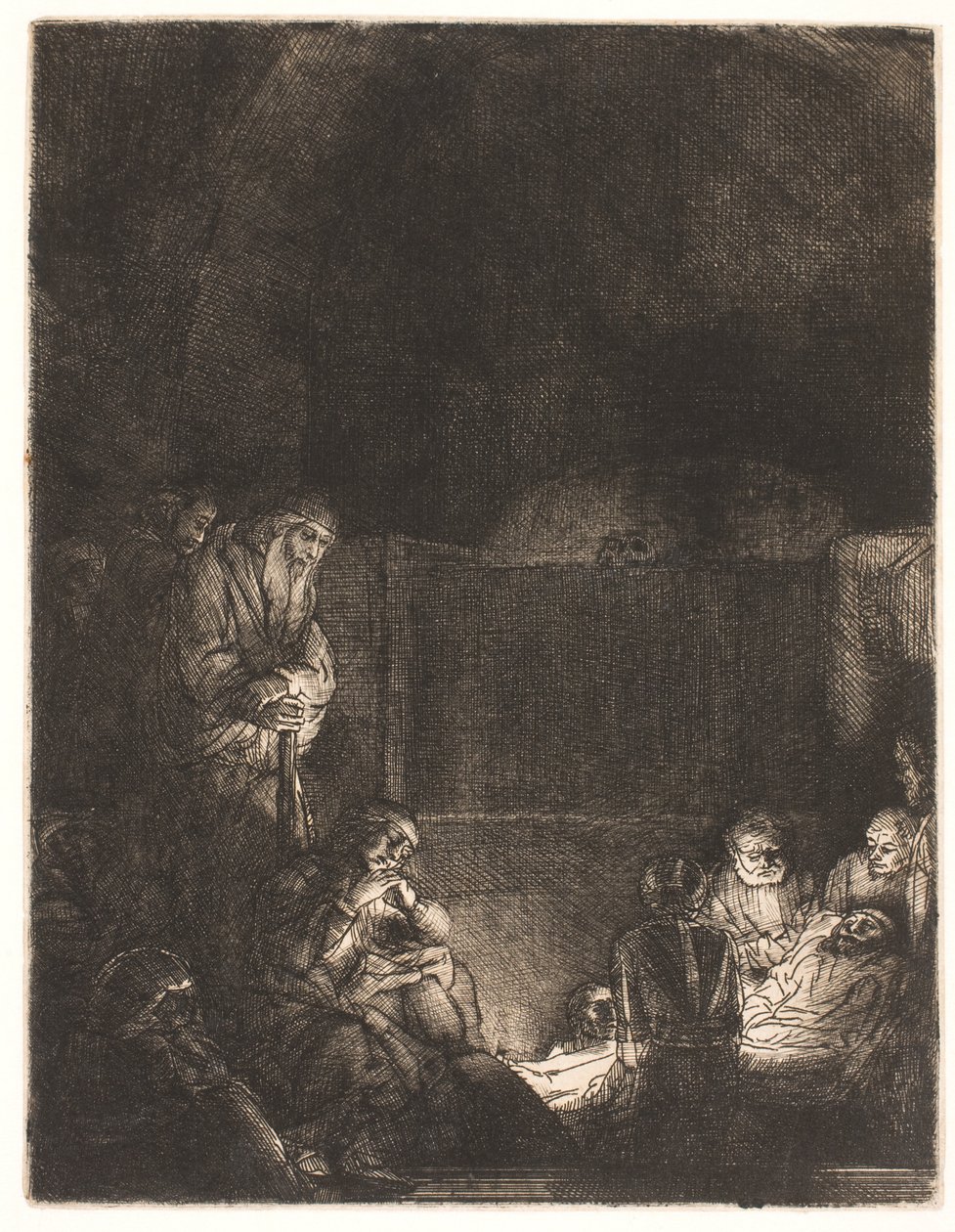 La mise au tombeau - Rembrandt van Rijn