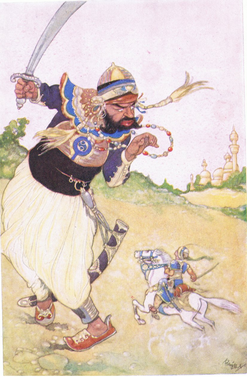 Codadad et le géant, années 1930 - René Bull