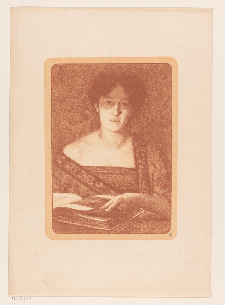 Femme feuilletant un livre - René Janssens
