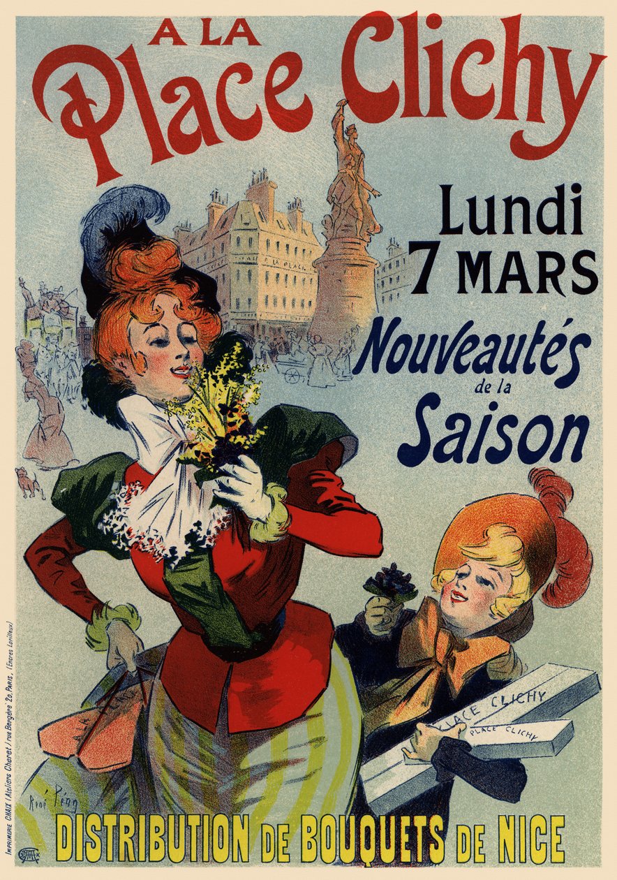 Affiche A la Place Clichy - René Louis Péan