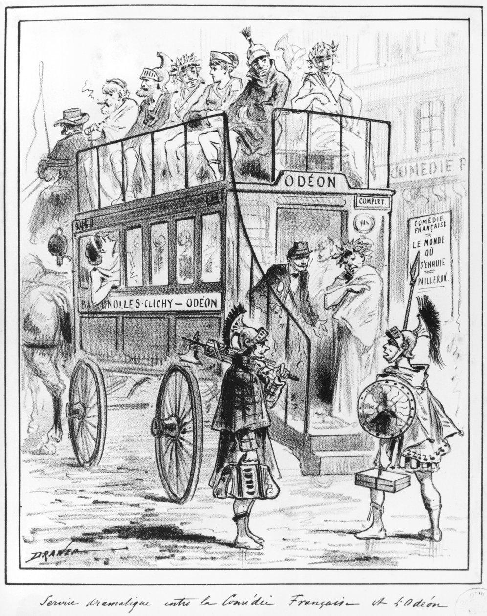 Service de bus entre la Comédie-Française et l