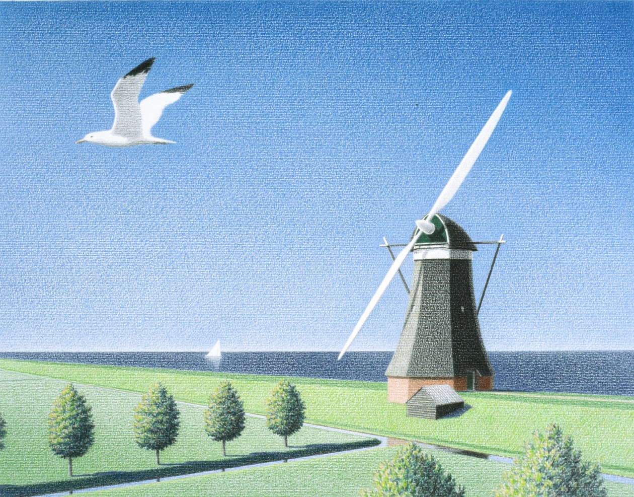 Moulin à vent - Rene Boin