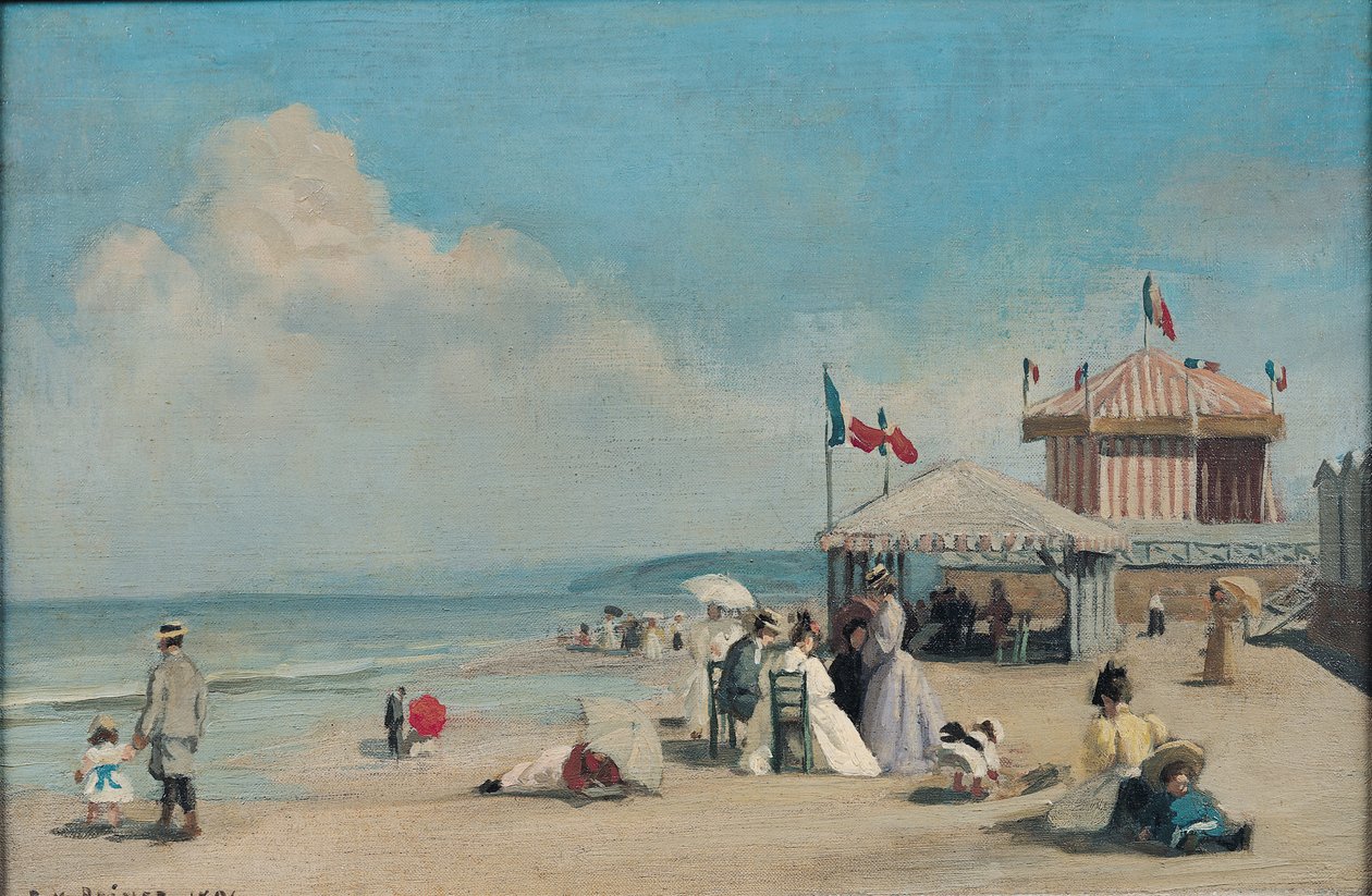 La Plage de Cabourg - René François Xavier Prinet