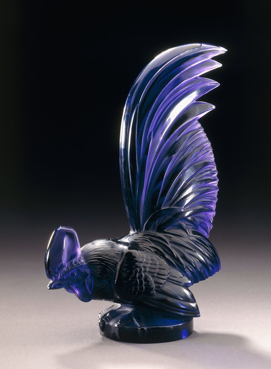 Coq Nain, vers 1926 (verre violet) - Rene Jules Lalique