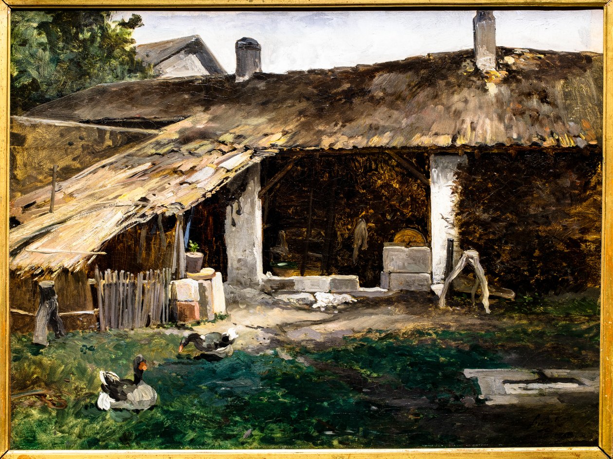 Cour de ferme - Rene Princeteau
