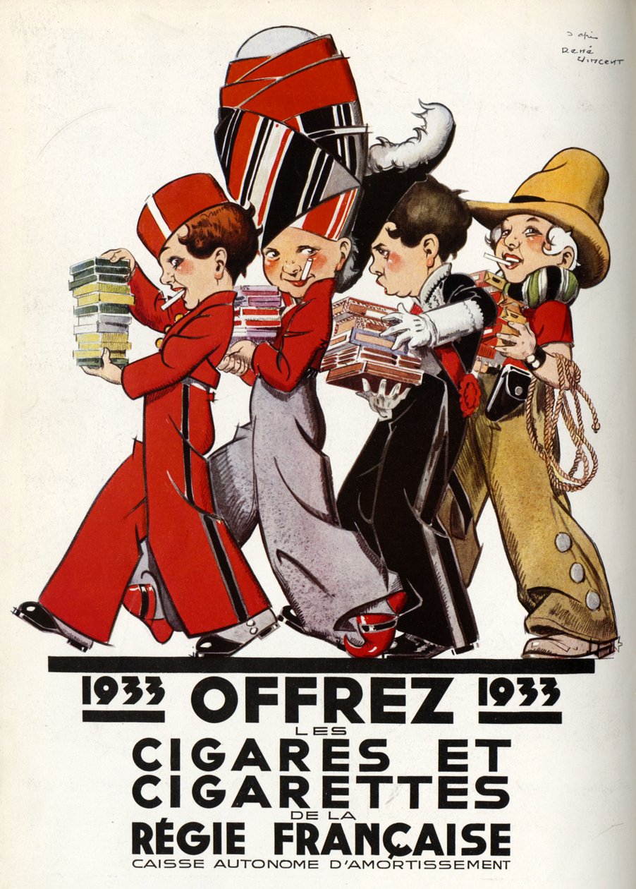Cigarettes de la régie française - Rene Vincent