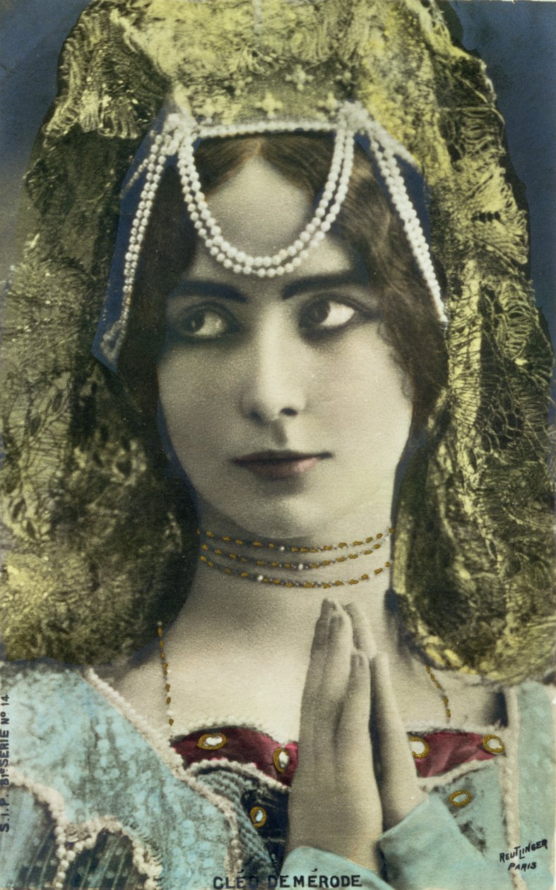Carte postale représentant la danseuse Cléo de Mérode (1875-1966) - Reutlinger Studio