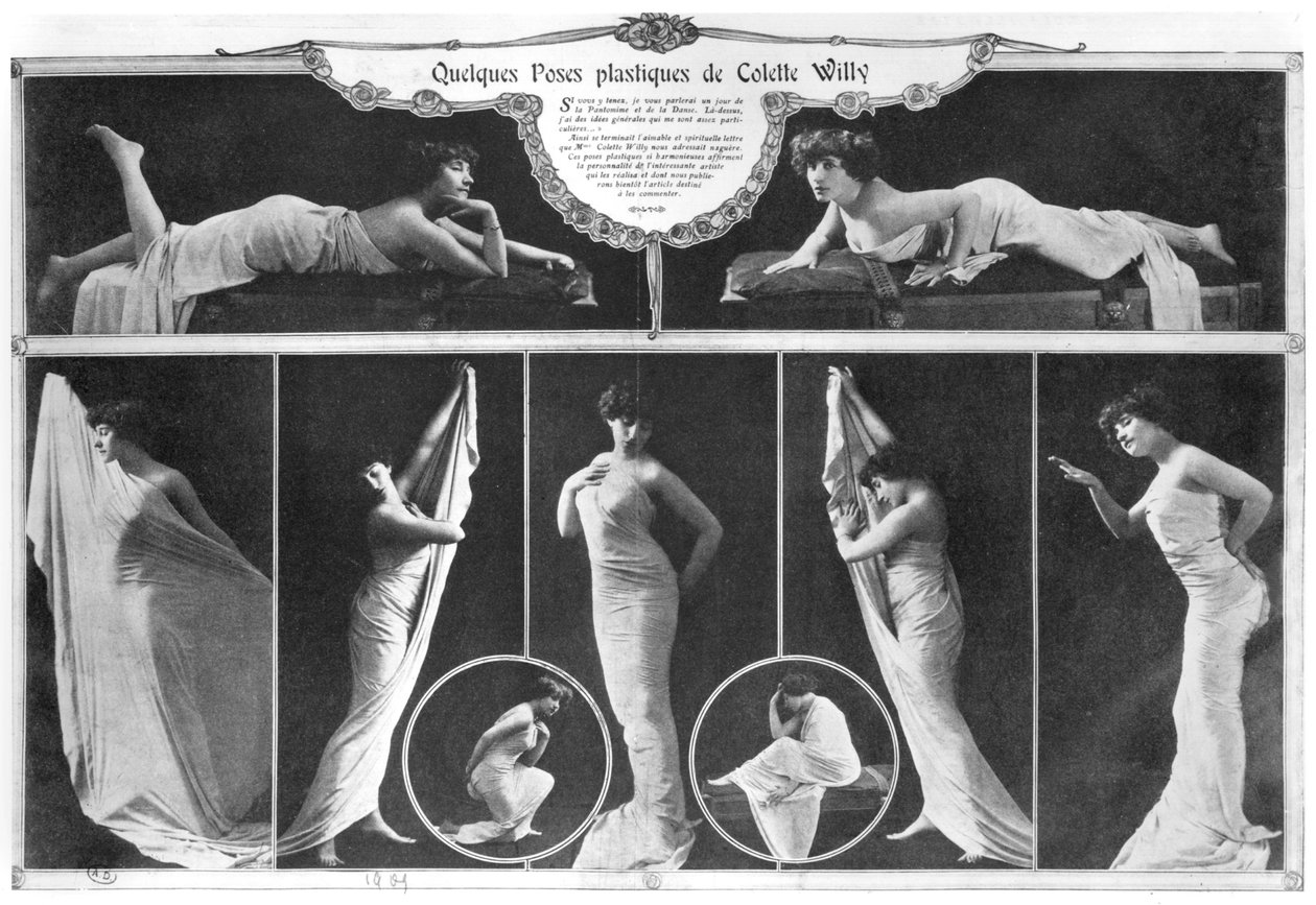 Colette (1873-1954) posant, 1909 - Reutlinger Studio