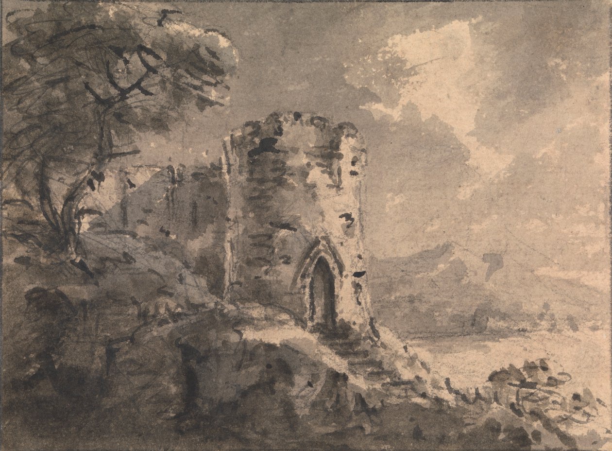 Paysage avec un château en ruine - Rev. William Gilpin