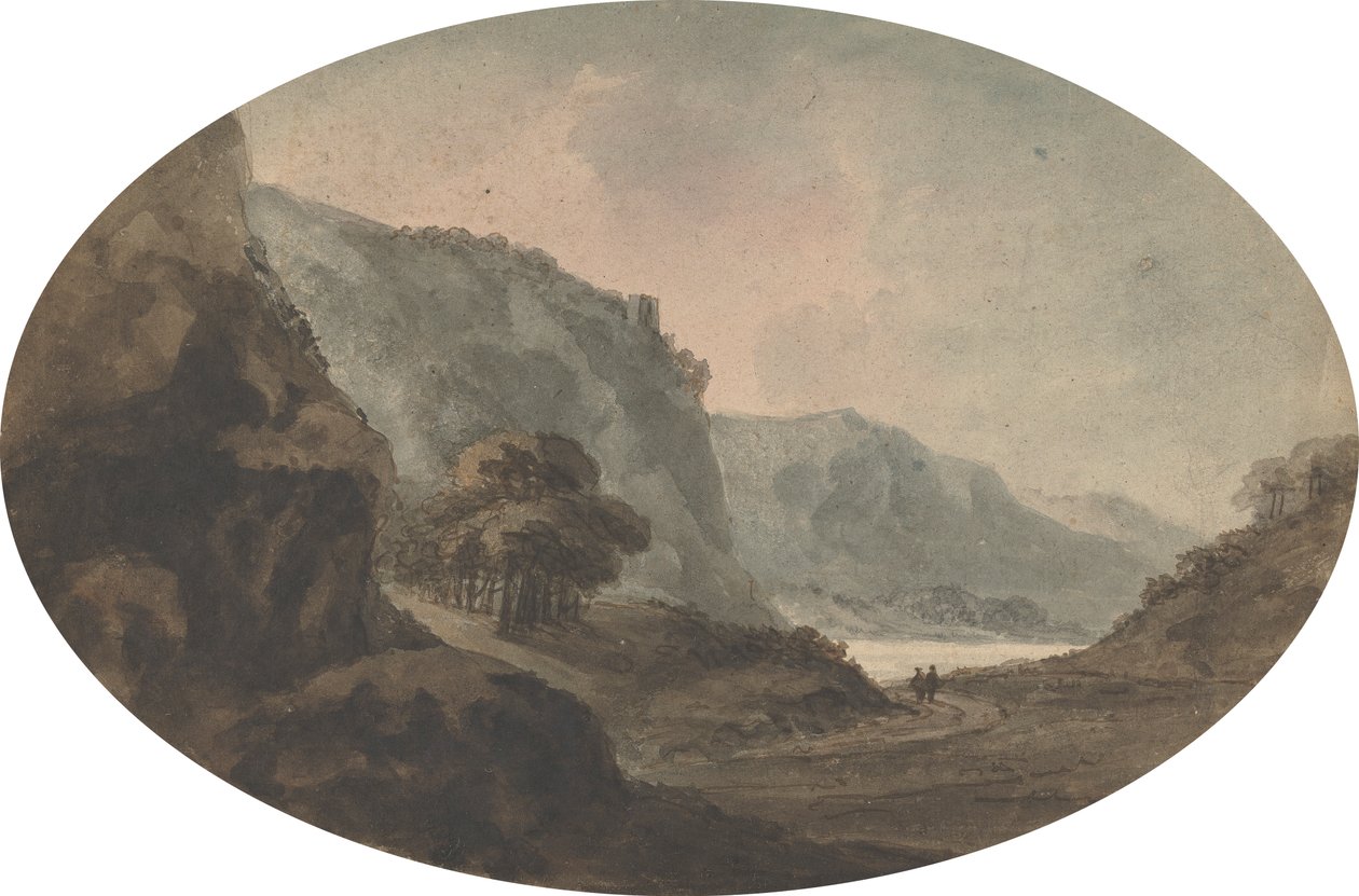 Deux hommes marchant dans un paysage - Rev. William Gilpin