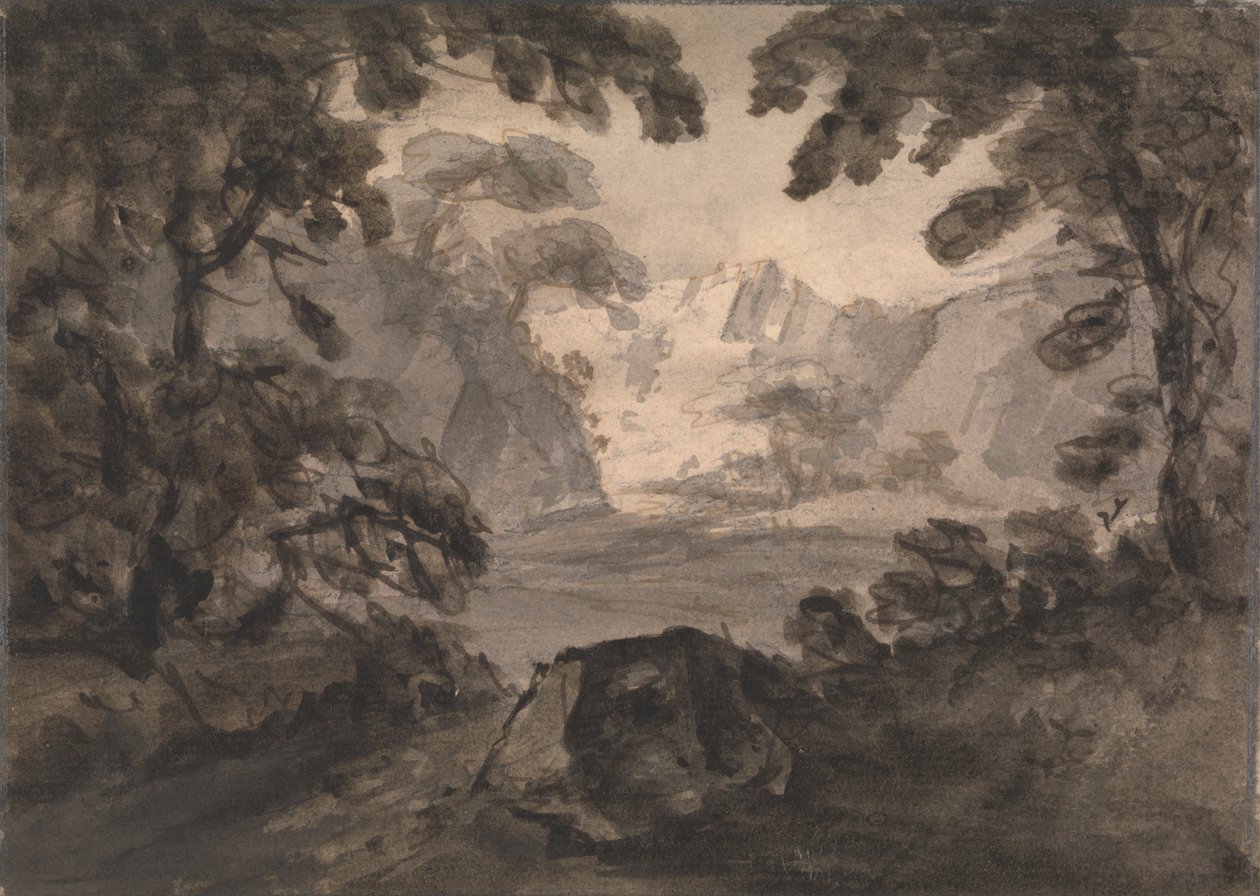 Vue à travers les arbres - Rev. William Gilpin