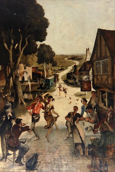 Scène rustique : Villageois dansant - Rex Whistler