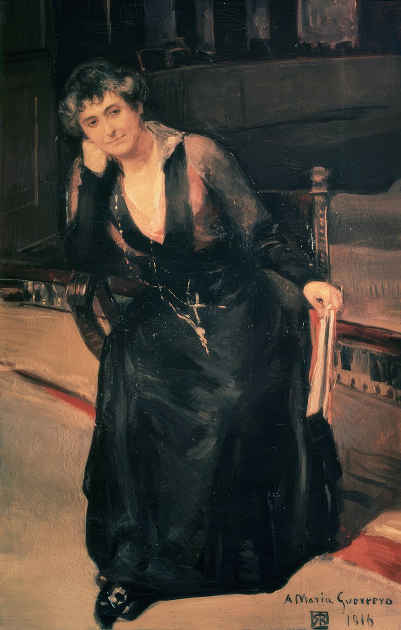 Portrait of Ms. María Guerrero - Ricardo Baroja