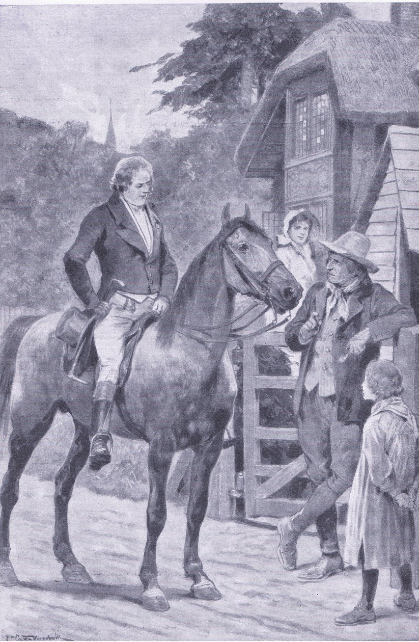 Cobbett sur son cheval, illustration de Mon Magazine, 1925 - Richard Caton II Woodville