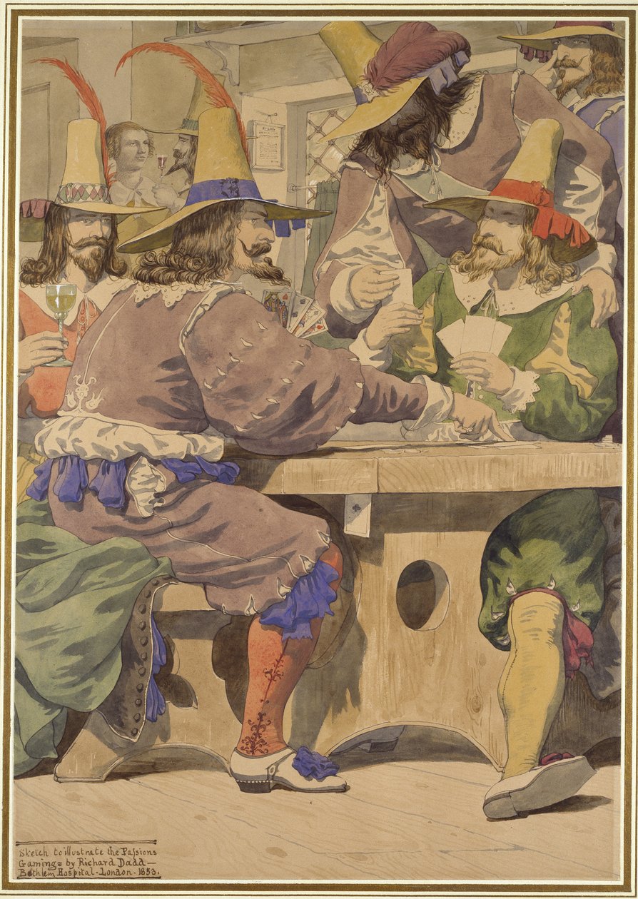 Jeu, croquis illustrant les Passions, 1853 - Richard Dadd