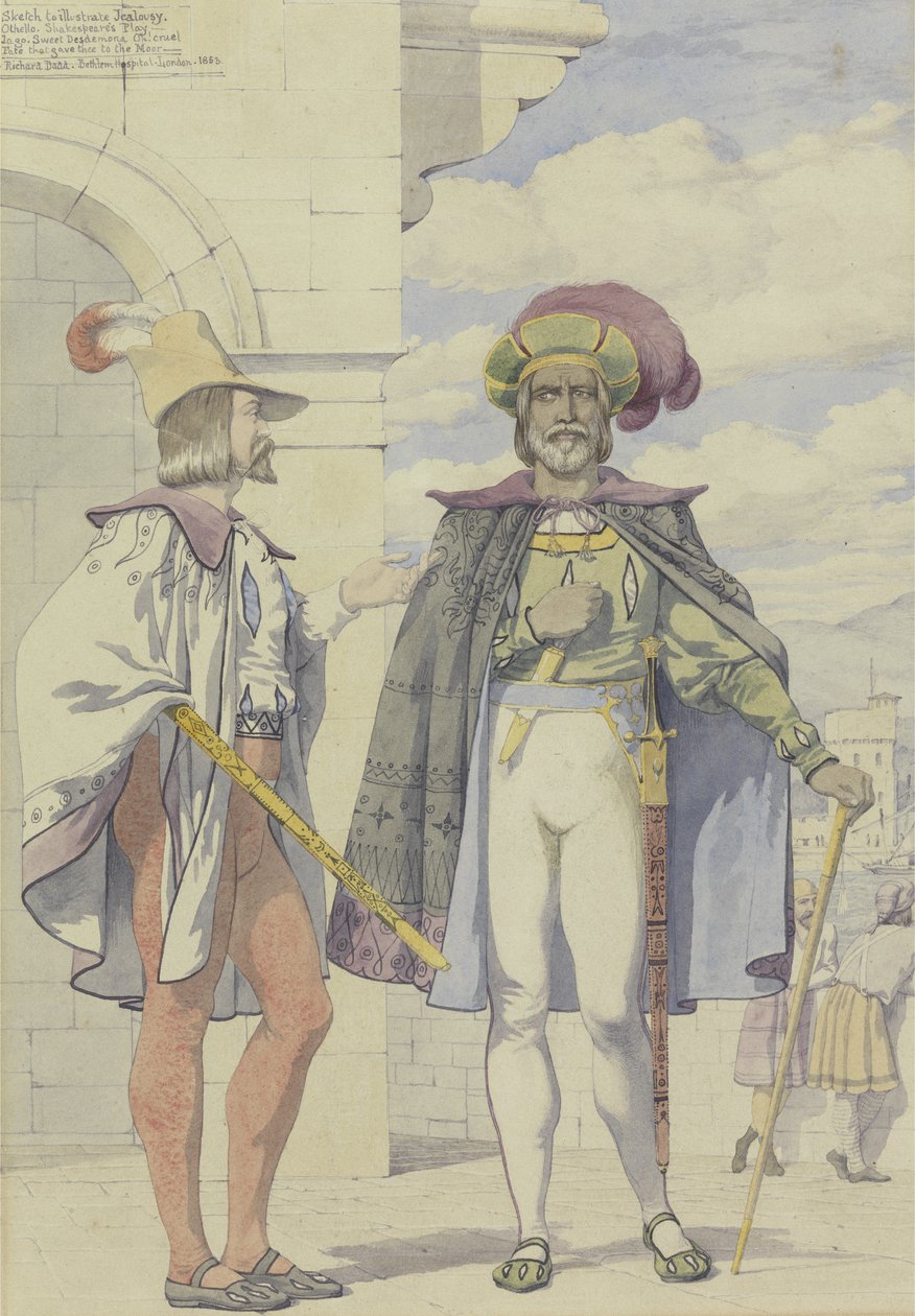 Esquisse pour illustrer la jalousie, 1853 - Richard Dadd
