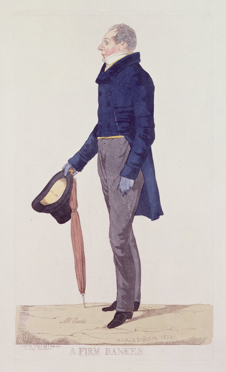 Un banquier ferme, 1824 - Richard Dighton