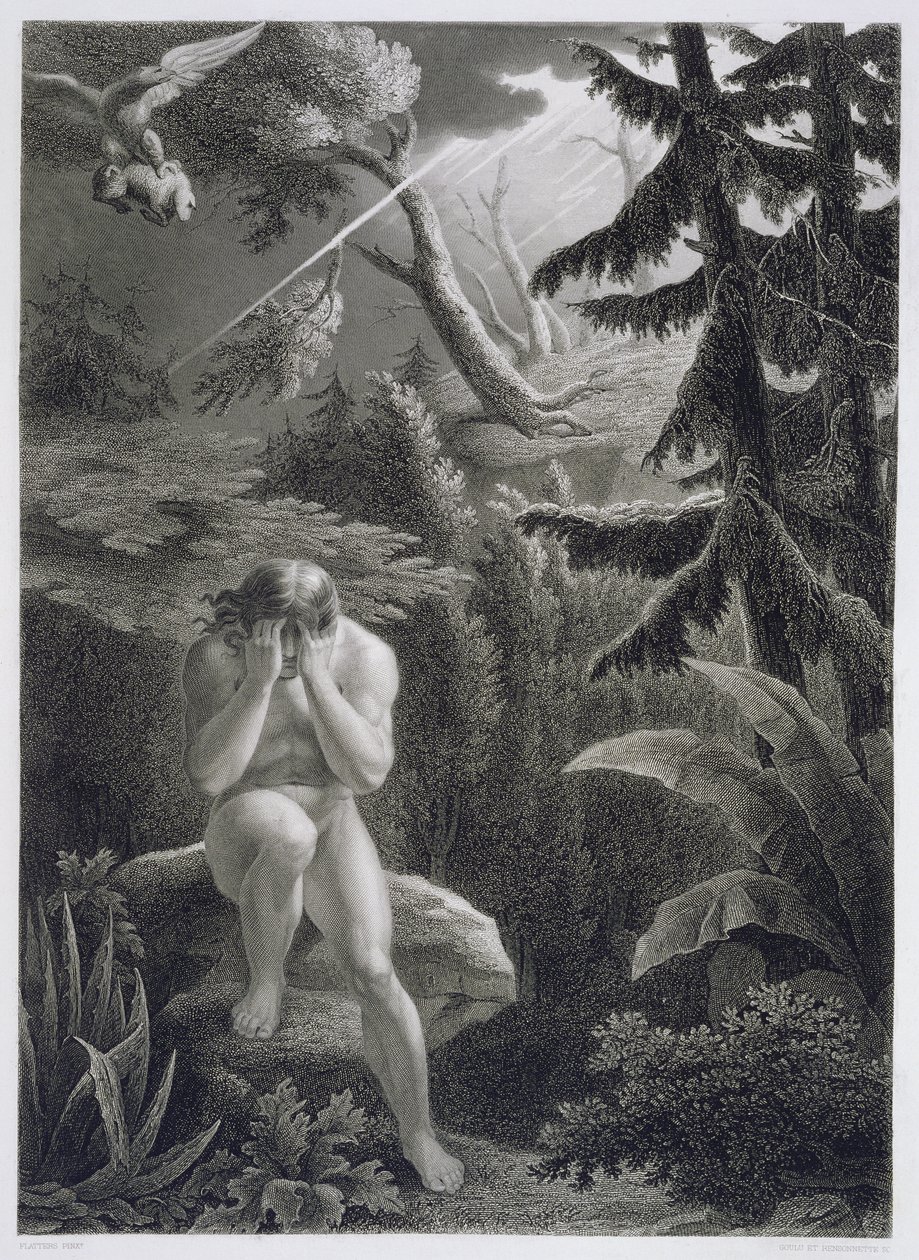 Adam déplorant son péché, d