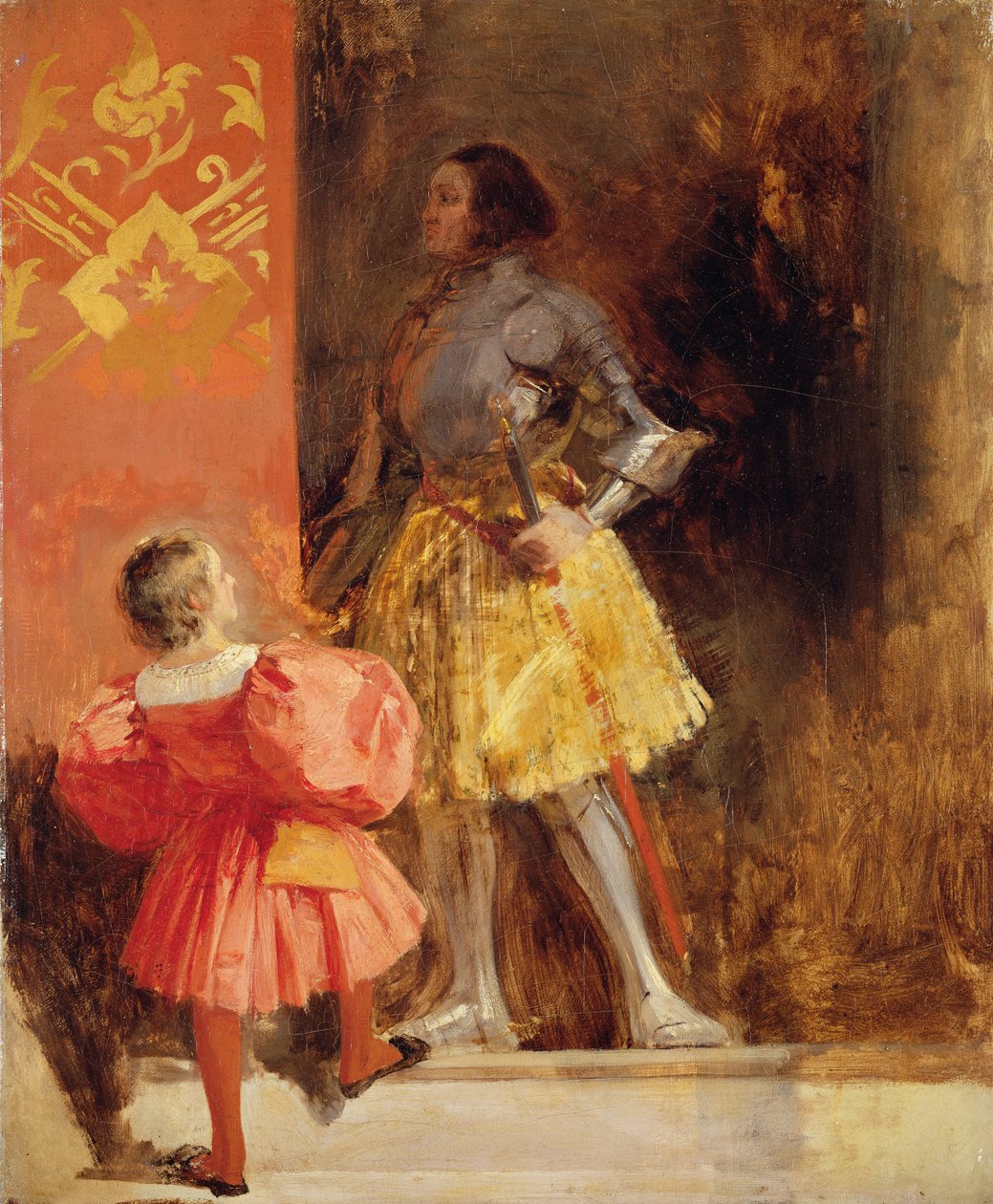 Un chevalier et un page, vers 1826 - Richard Parkes Bonington