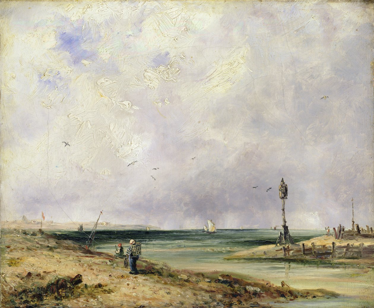 Scène de plage - Richard Parkes Bonington