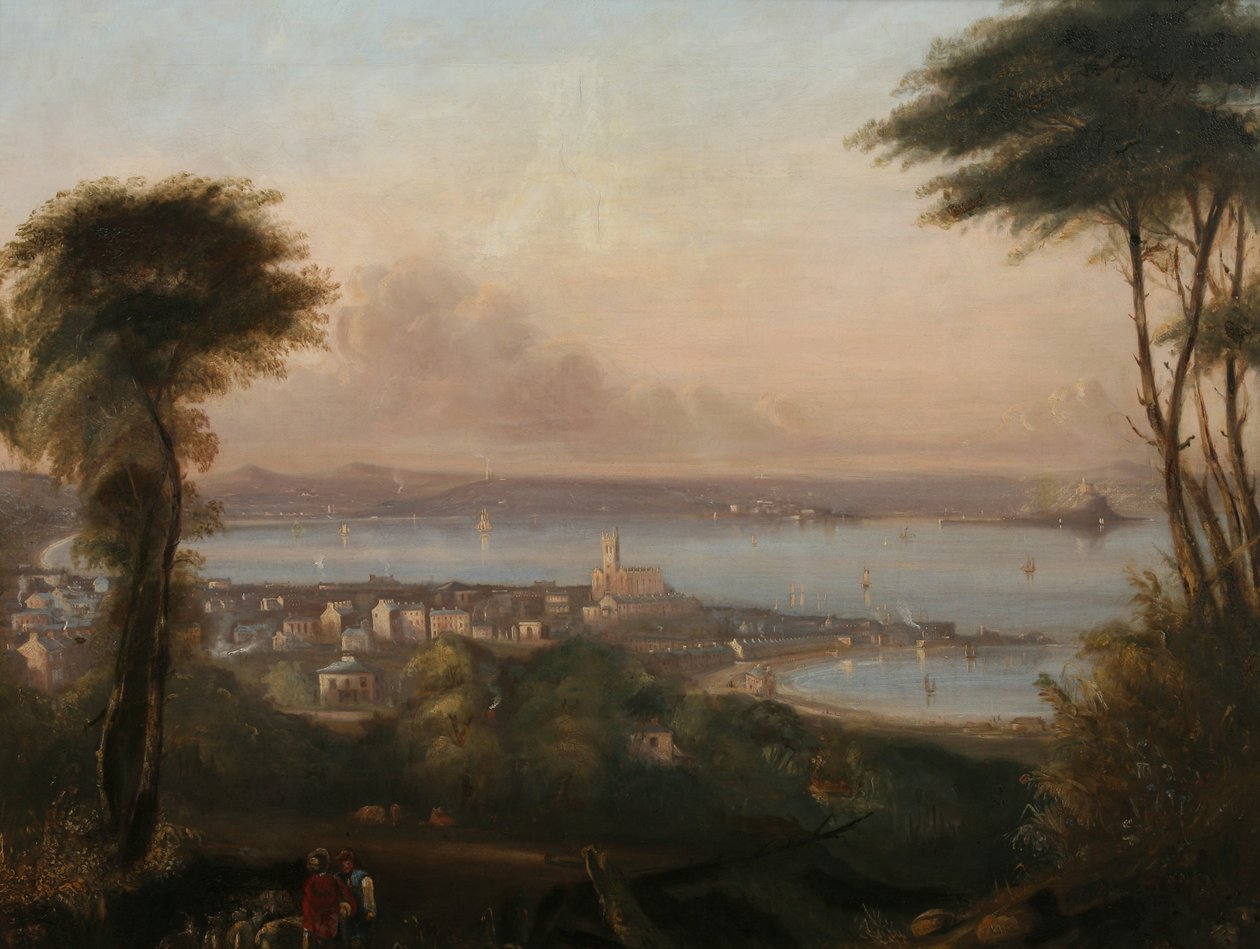 Vue de Penzance, vers 1836 - Richard Thomas Pentreath