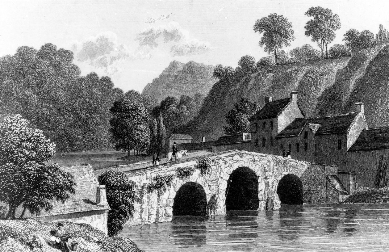 Pont de Glenmire, près de Cork, gravé par E. Finden, 1832 - Richard Westall
