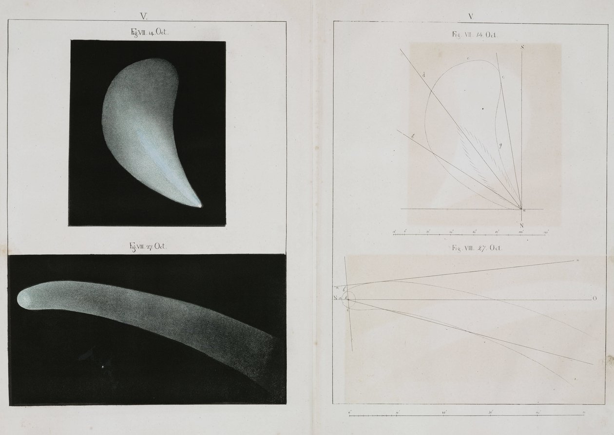 Comète de Halley, octobre 1835 - John Pardon