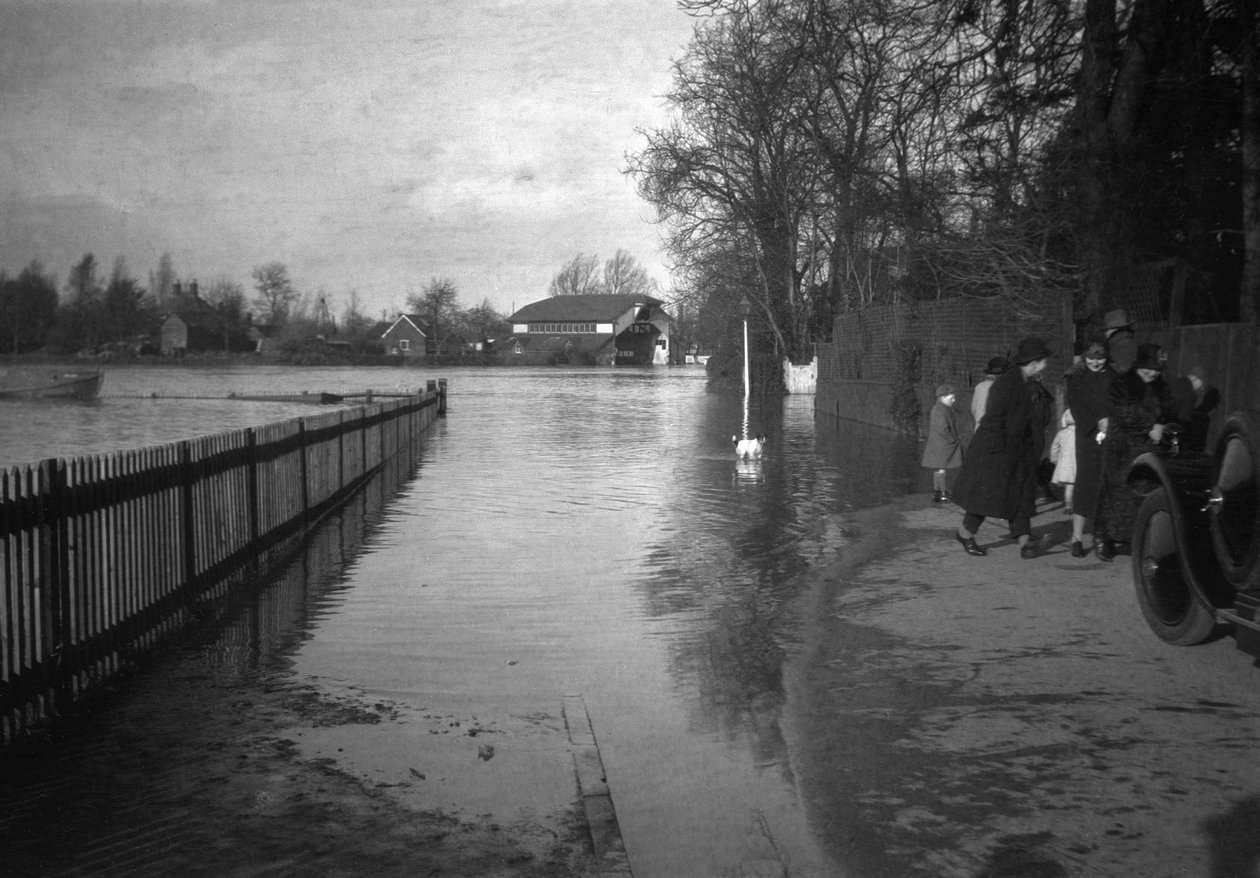 La rivière Thames inondée - John Pardon
