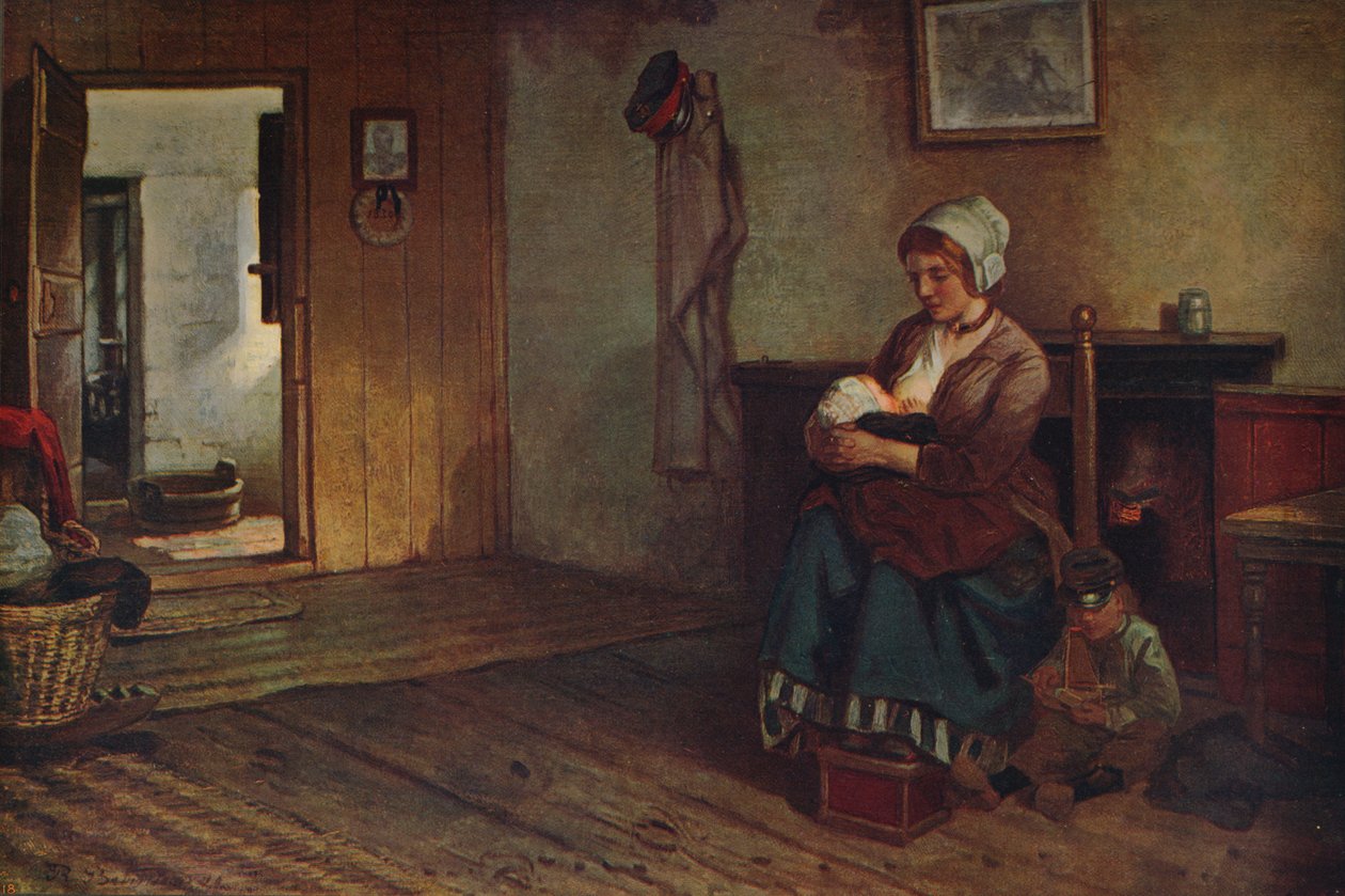 Intérieur flamand, vers 1915 - Richard Burnier